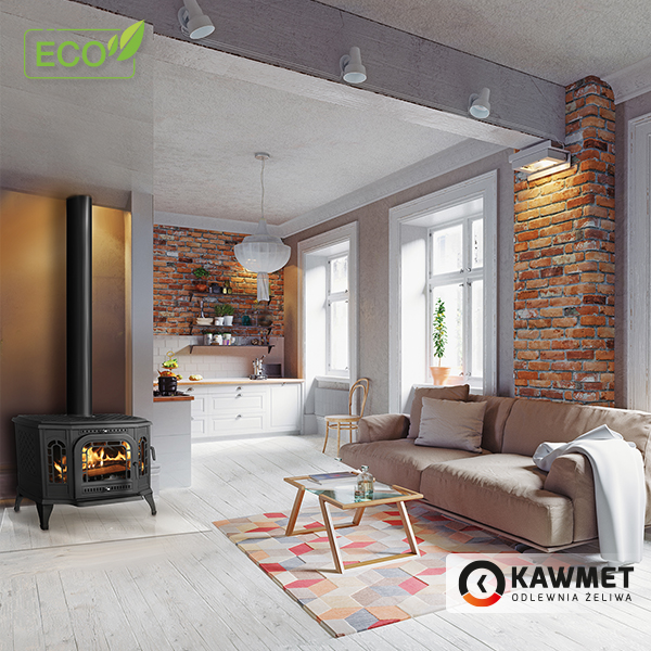 Piec kominek koza żeliwny P7 LB / PB ECO 10,5 kW